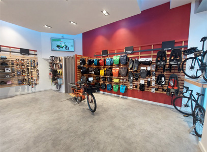 Intérieur magasin de vélos Lyon 7e